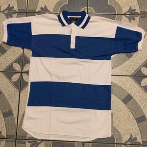 NWOT VTG Pacific Club Striped Color Block Polo M